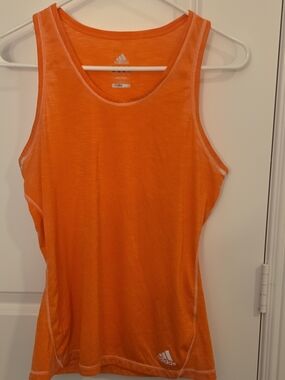 adidas Women's Bright Orange Performance Tank Top
